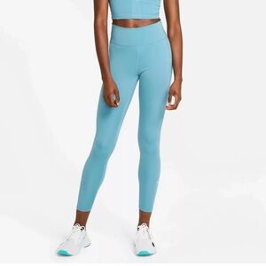 Nike high waisted compression leggings turquoise
